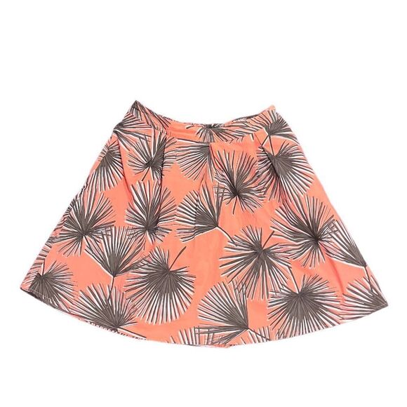 a new day Dresses & Skirts - NWOT TROPICAL POCKET SKIRT WOMEN MEDIUM A DAY FLARE FAN PALM PRINT PLANT PINK​